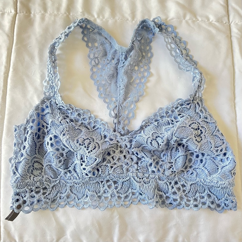 Pale Blue Aerie Bralette M